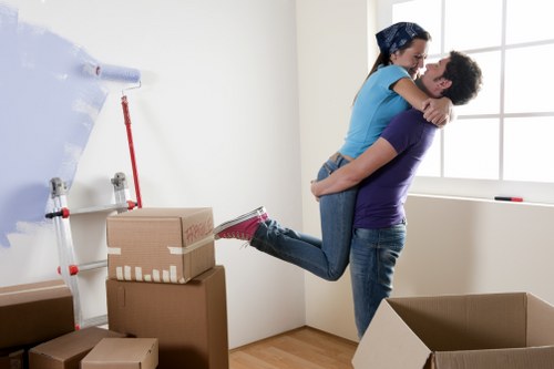 Furniture being moved carefully from a Surbiton property