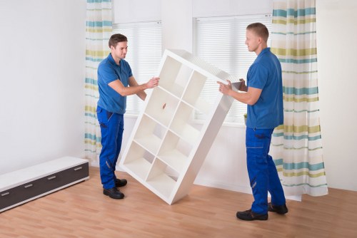 Packing and loading furniture for a local move in Surbiton