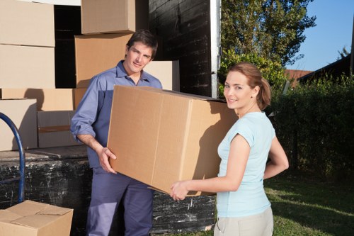 Surbiton moving team planning access and parking for a house removal